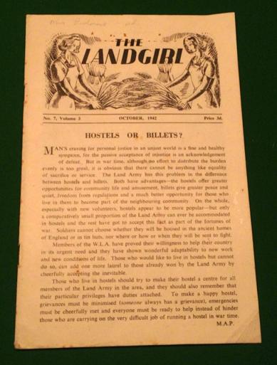 October 1942 Edition of the Land Girl.