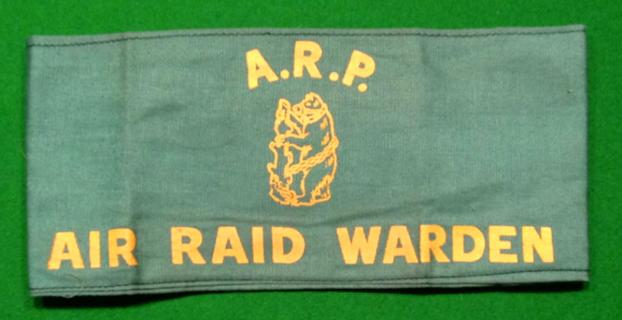 Warwickshire Air Raid Warden armband. 