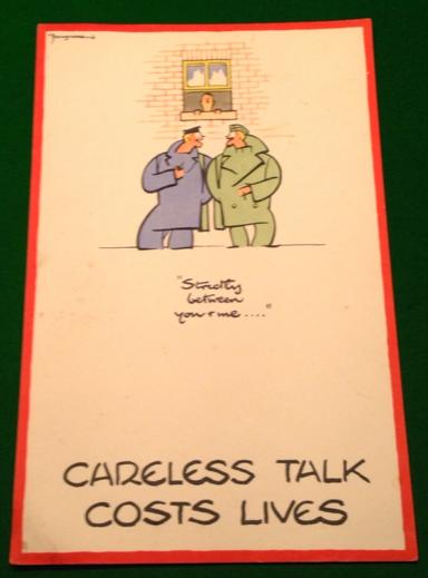 Careless Talk Costs Lives poster by Fougasse. 
