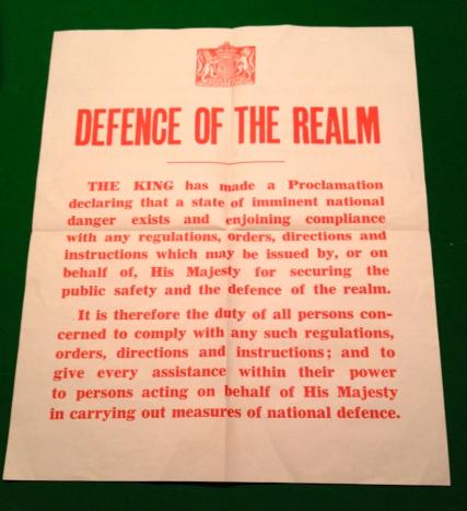 Defence of the Realm poster.